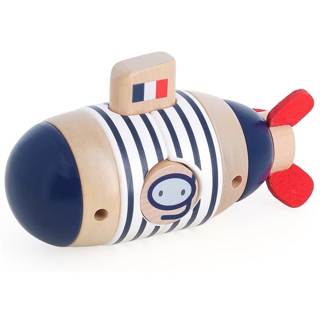 Sous marin d'éveil surprise bleu <span itemprop=