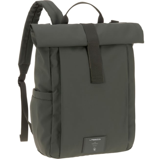 Sac à dos à langer vert olive <span itemprop=