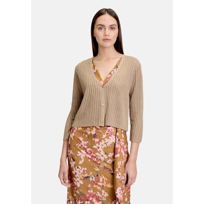 Cardigan façon t-shirt à manches 3/4 elm <span itemprop=