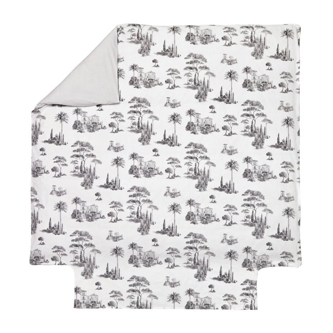 Housse De Couette Percale Promenade , Graphite gris <span itemprop=