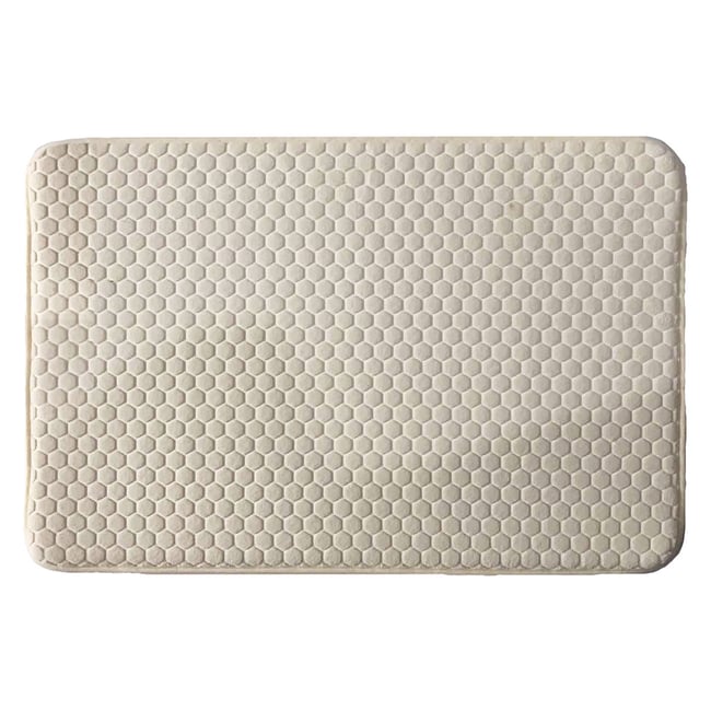 Tapis de bain Mémoire de forme - Alvéole Nid d'Abeille ELIE - GUY LEVASSEUR