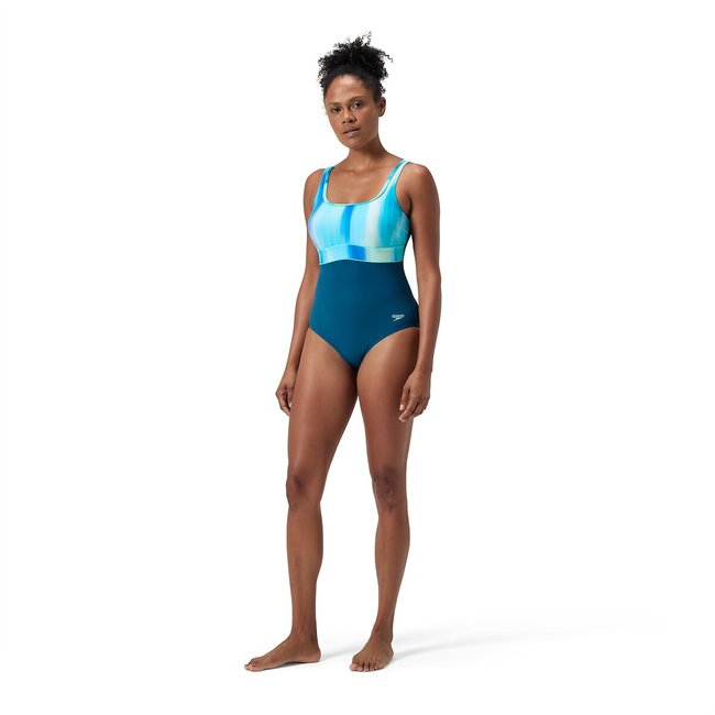 Eclipse Swimsuit, blue/white, SPEEDO
