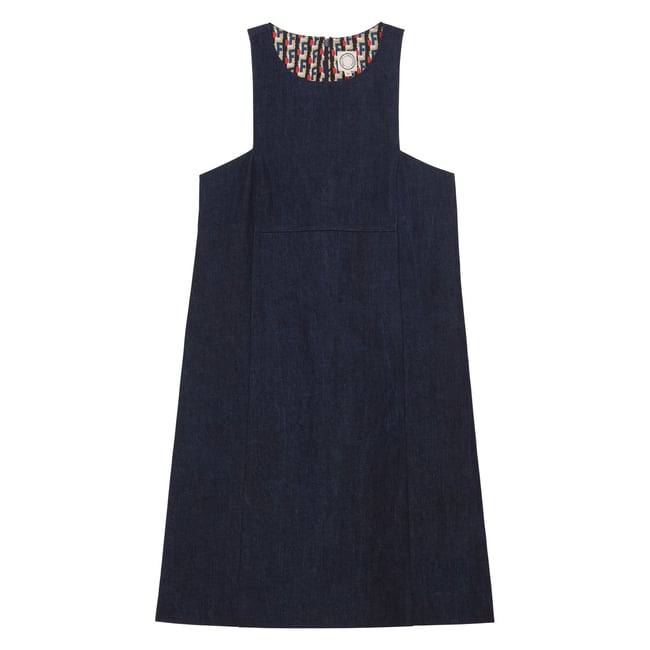 Robe Polly en coton bleu <span itemprop=
