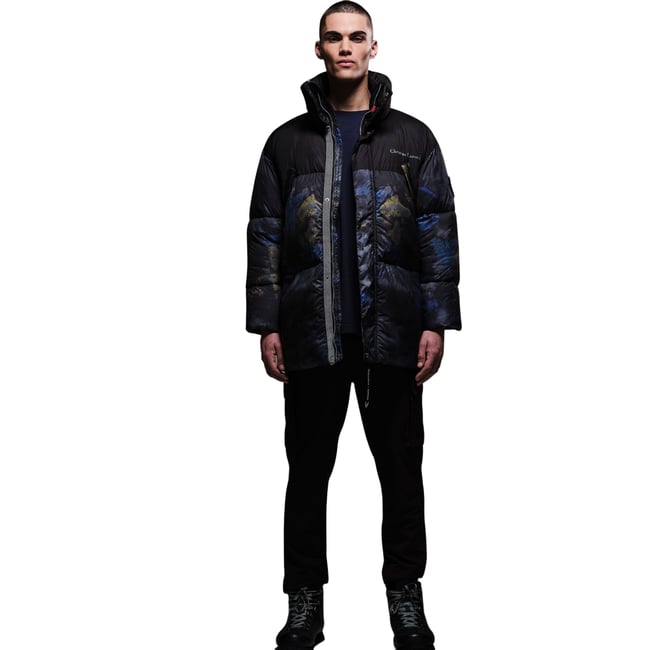 Veste matelassée CHRISTIAN LACROIX BARBEGAL noir / fourrure <span itemprop=