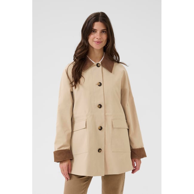 Manteau beige savannah tan <span itemprop=