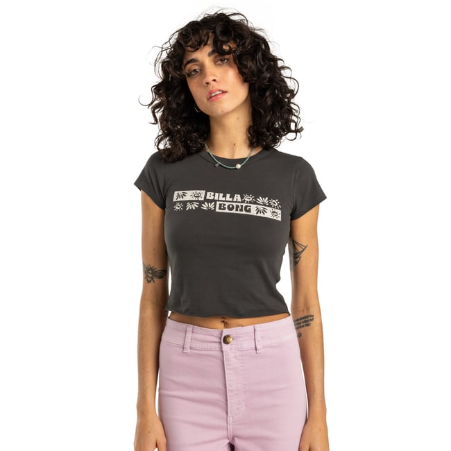 T-shirt à manches courtes PARADISE WAY noir off black <span itemprop=