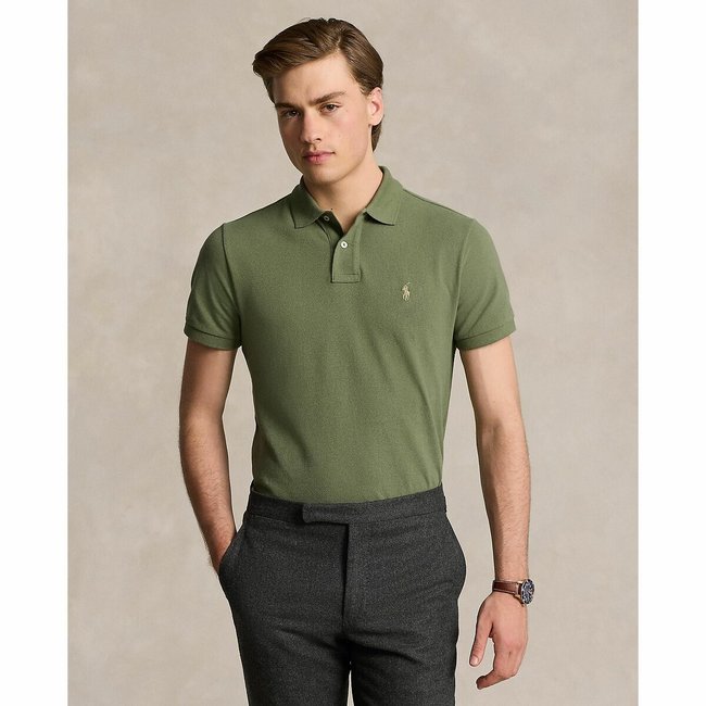 Polo manches courtes slim coton basic mesh - POLO RALPH LAUREN