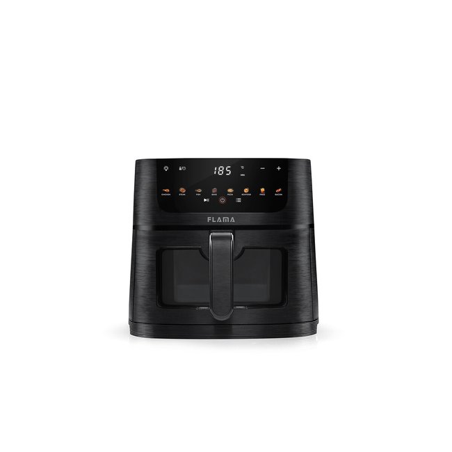 Fritadeira Sem Óleo Air Fryer C/ Janela 6L 644FL, FLAMA preto <span itemprop=