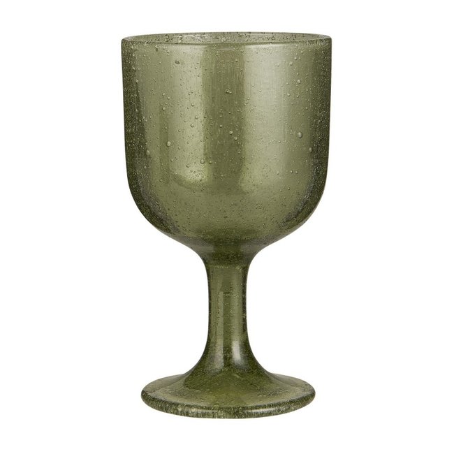 Verre à vin bulles  Vercelli Couleur vert <span itemprop=