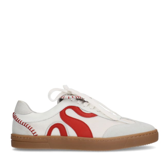 Baskets en cuir avec détails léopard - SACHA