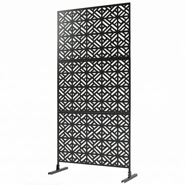 Brise-vue décoratif noir <span itemprop=