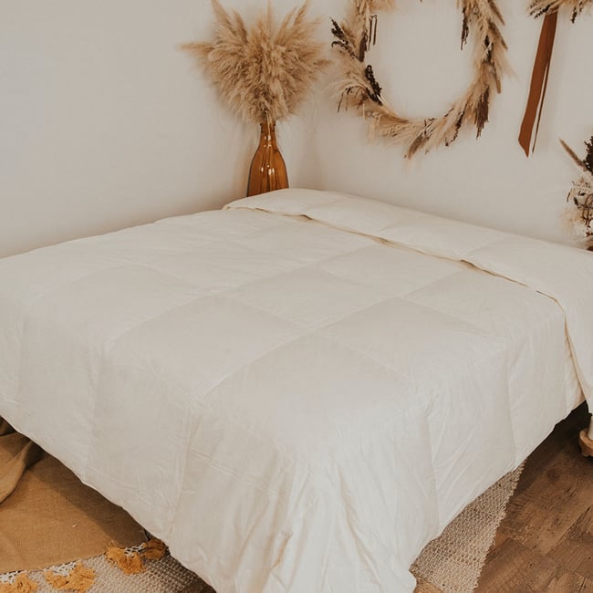 Couette Duvet et Plumes Natura 140x200 cm Couleur blanc <span itemprop=