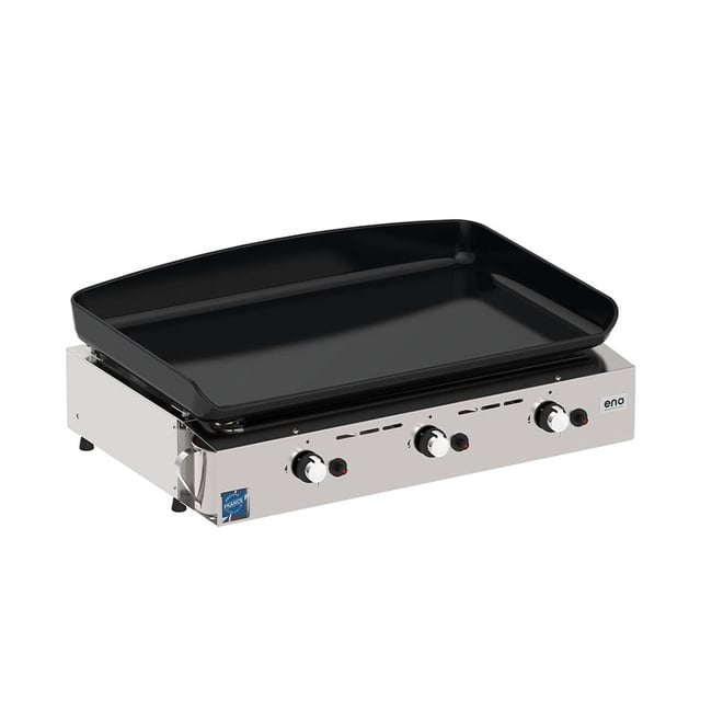 Plancha Initial Gaz 65 en Inox gris/noir <span itemprop=