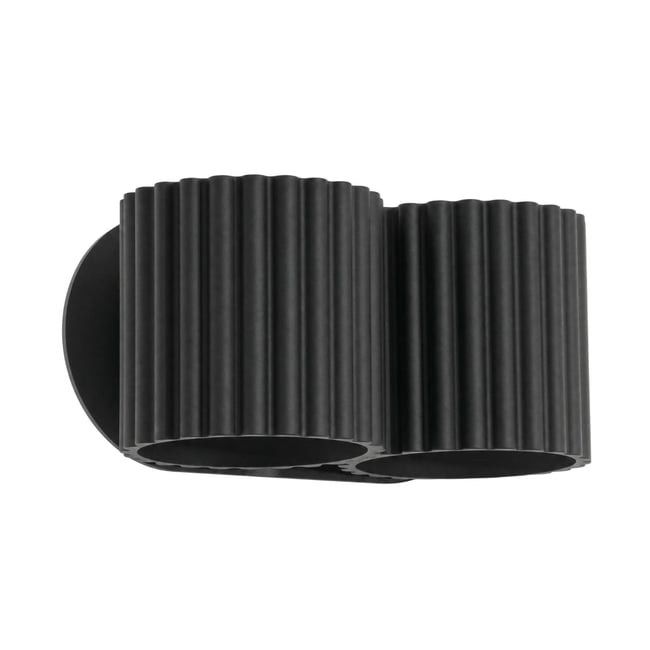 Applique murale Aluminium Noir G9 2 Aura Couleur noir <span itemprop=