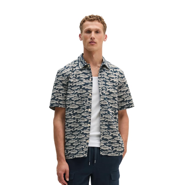 Chemise regular en popeline de coton bio - MARC O'POLO