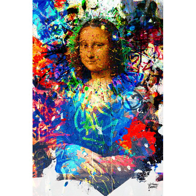 Tableau graffiti Affiche illustration joconde - HEXOA