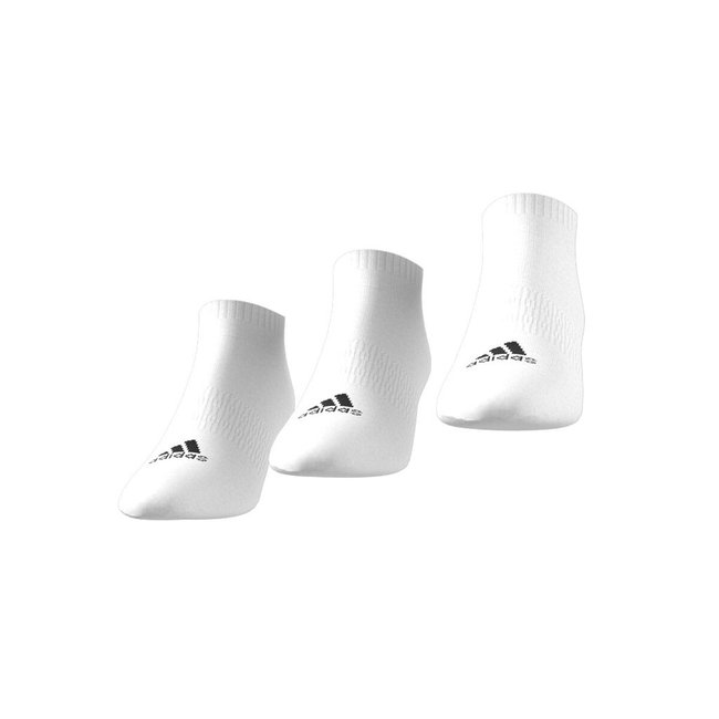 Lote de 3 pares de meias acolchoadas branco + branco + branco <span itemprop=