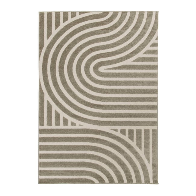 Tapis intérieur rectangulaire contemporain ENZO Couleur taupe <span itemprop=