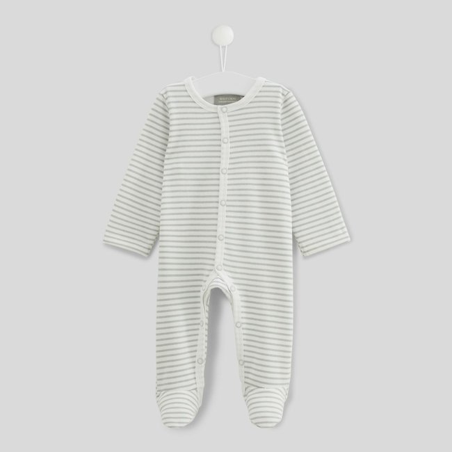 Dors-bien ouverture avant en molleton en coton BIO GOTS sauge <span itemprop=
