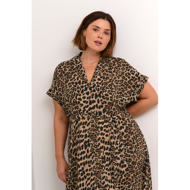 Robe KCadriana beige animalier classic leopard <span itemprop=