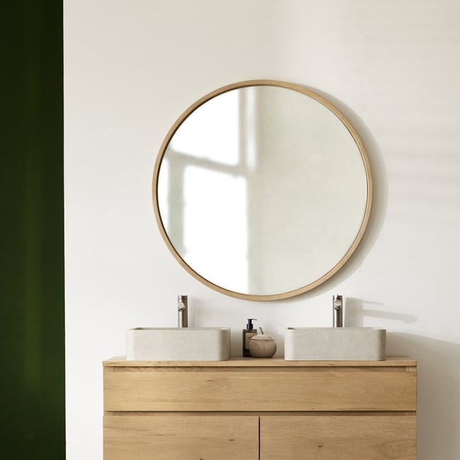Miroir, FANIE Couleur naturel <span itemprop=