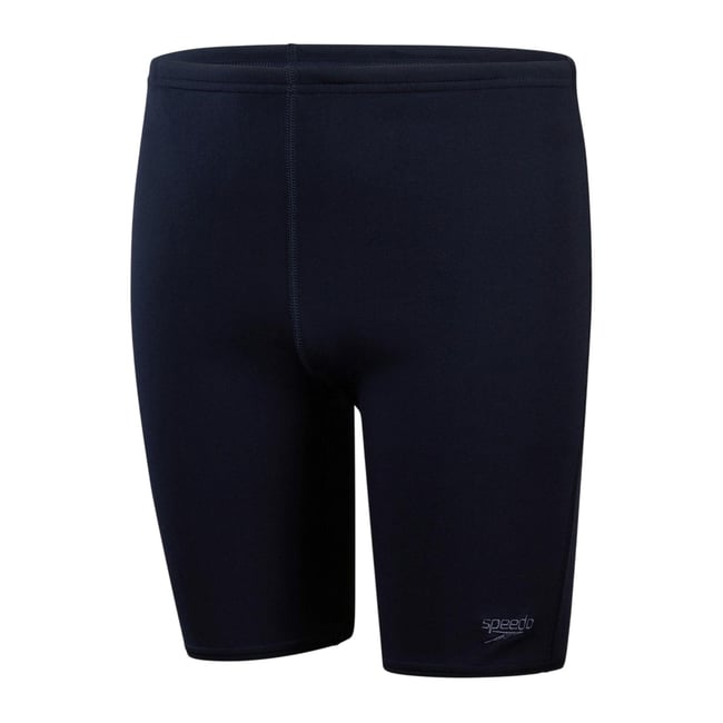 Jammer de natation uni bleu marine <span itemprop=