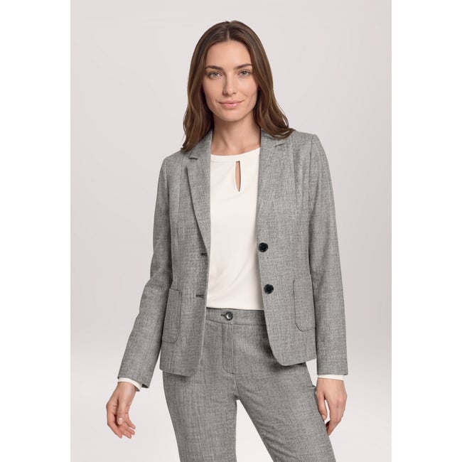 Blazer court à manches longues grey melange <span itemprop=
