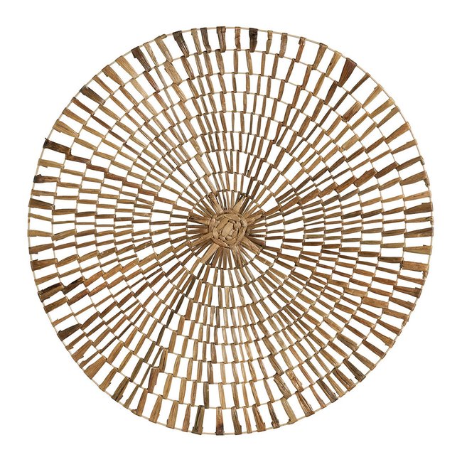 Décoration murale osier naturel dia 82 Couleur beige <span itemprop=