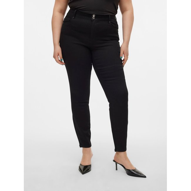 VMCSOPHIA Taille haute Slim Fit Jeans Jean skinny black denim <span itemprop=
