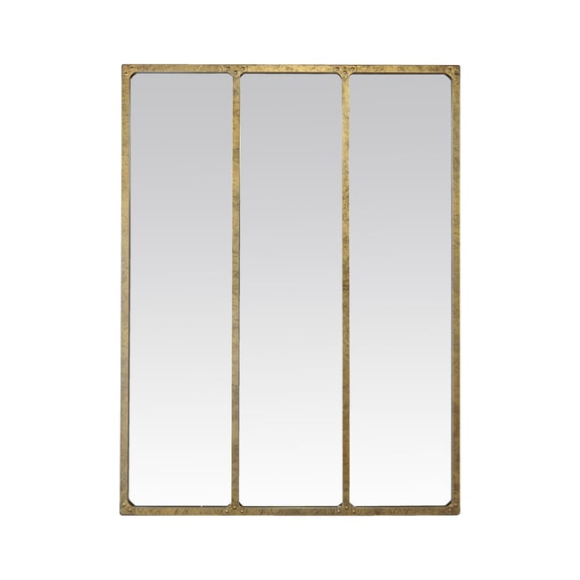 Miroir industriel 3 bandes avec rivets 90x120cm - EMDE