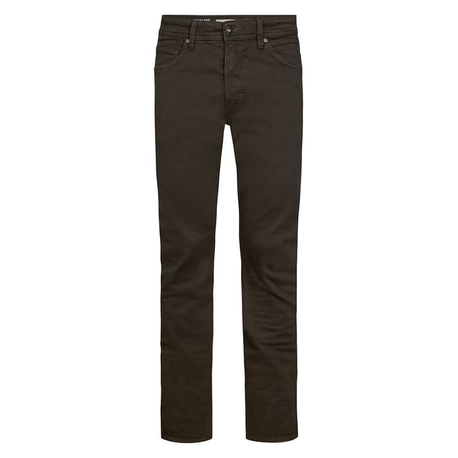 Jean regular chocolat <span itemprop=