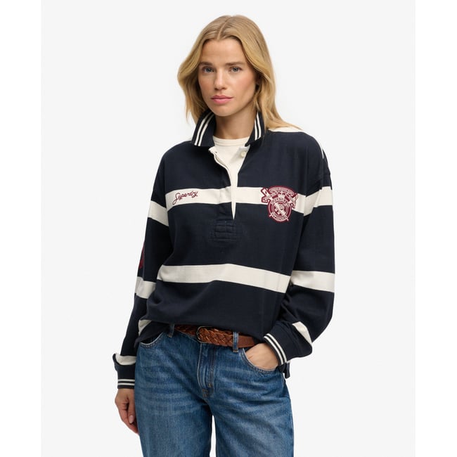 Polo de Rugby Crest Stripe - SUPERDRY