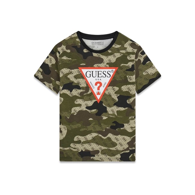 T-Shirt Imprimé vert multi <span itemprop=