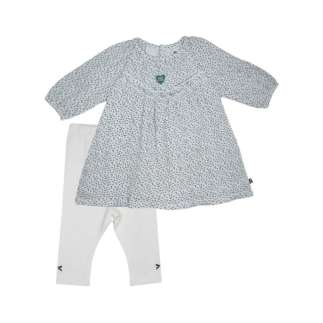 Robe legging madison manches longues vert <span itemprop=
