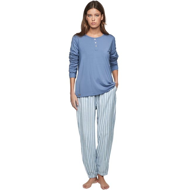Pyjama pantalon top manches longues P105 OXFORD - SELMARK