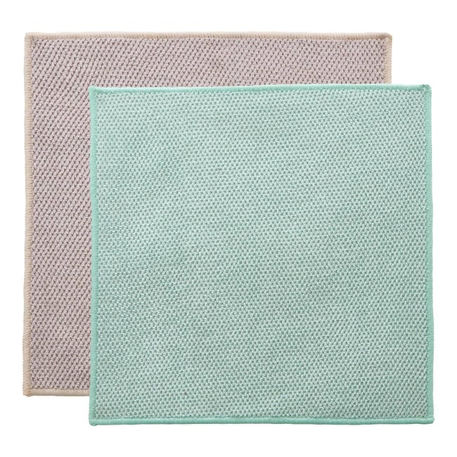 Lot de 2 chiffons microfibres multicolore <span itemprop=