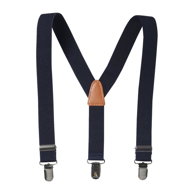 Bretelles bicolores bleu foncé <span itemprop=
