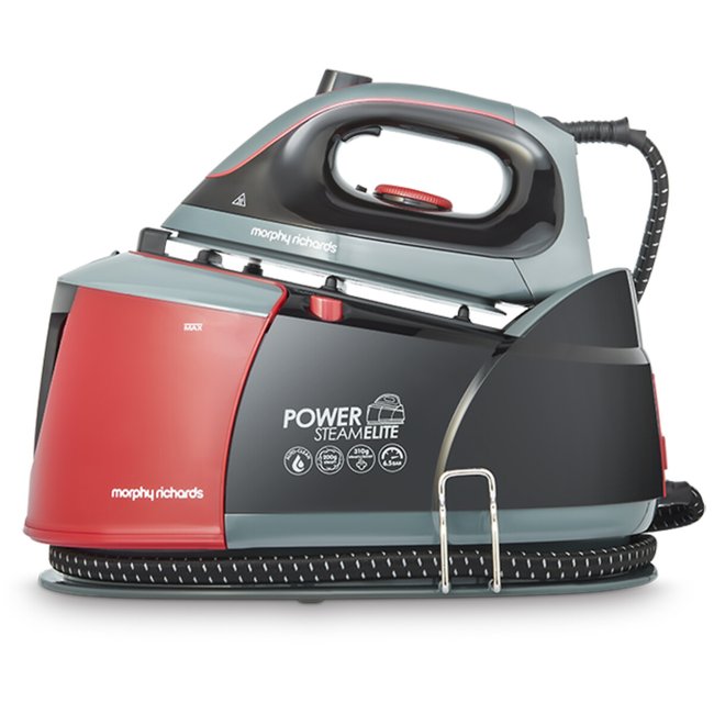Power 2400W SteamElite Plus Steam Generator - 332013, black/red, MORPHY RICHARDS