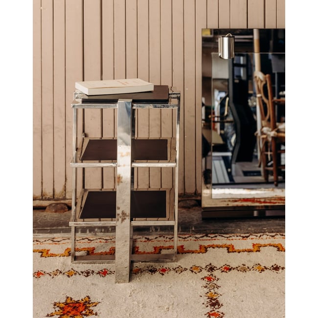 Table d'appoint mid-century Hanna N°1561 - Bon état Couleur noir <span itemprop=
