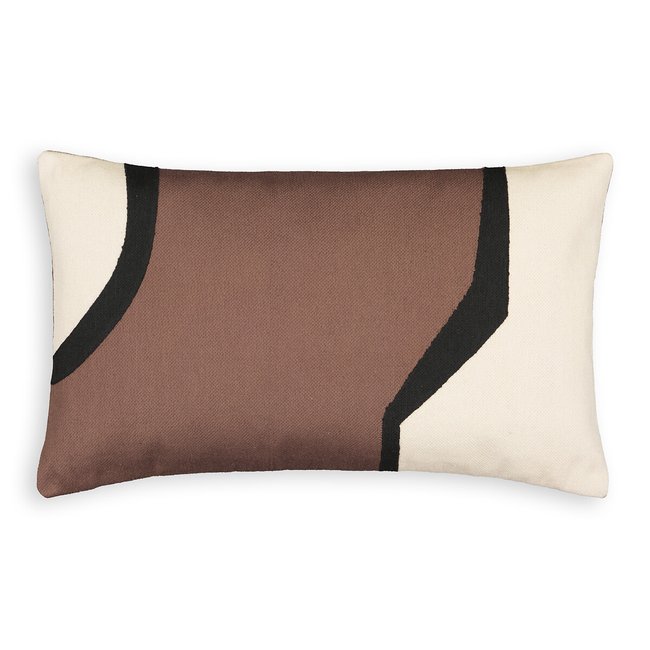 Kissenbezug Tlemcen, rechteckig braun / beige <span itemprop=