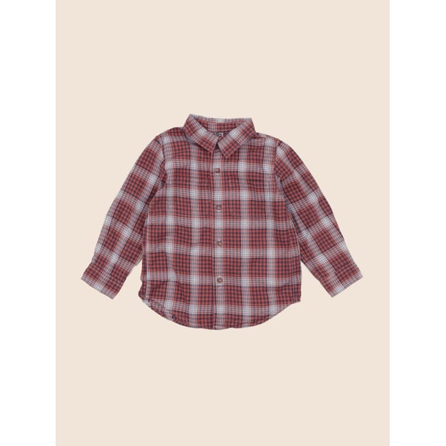 Chemise - Très bon état bleu, orange <span itemprop=
