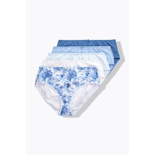Lot de 5 culottes midi, roses/couleurs unies - ULLA POPKEN