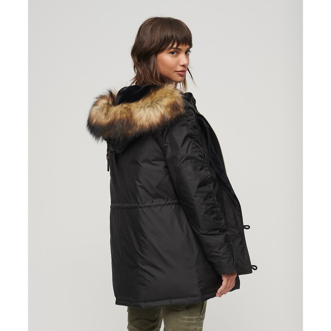 Superdry faux fur trimmed parka on sale