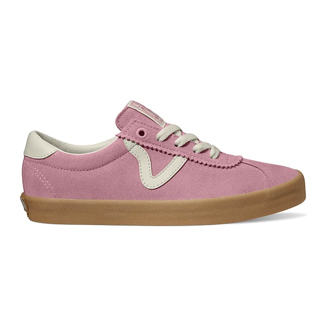 Baskets cuir Sport Low rose <span itemprop=