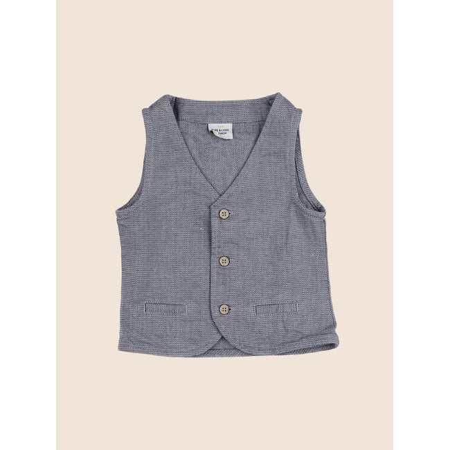 Gilet - Bon état gris <span itemprop=