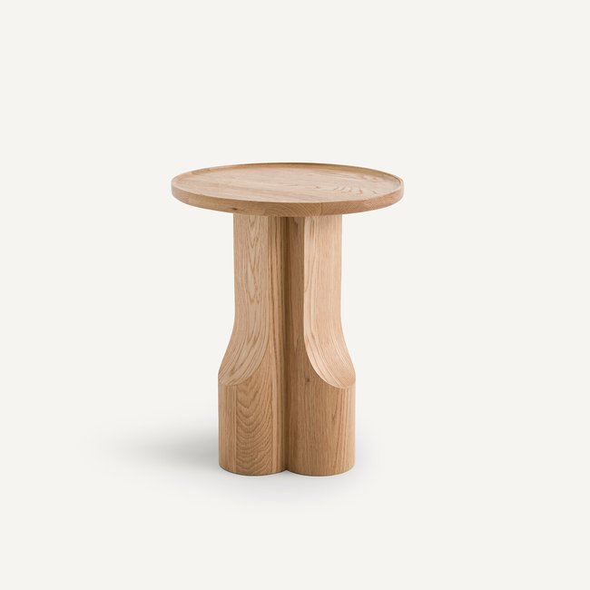 Bout de canapé en chêne massif, Stigido Couleur chêne naturel <span itemprop=