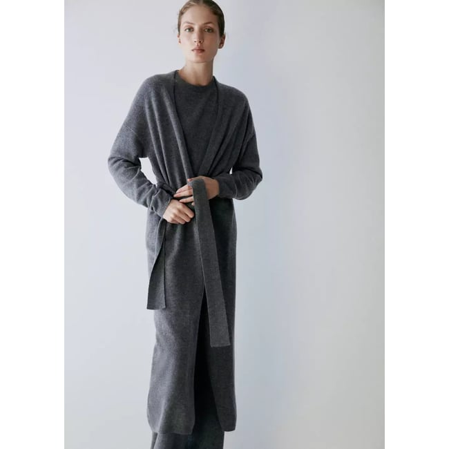 Cardigan 100 % cachemire coupe longue - MANGO