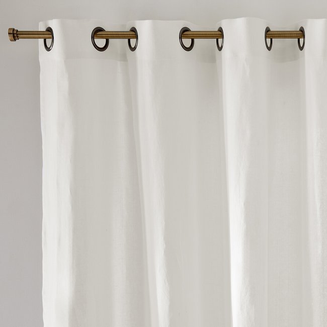 Onega Washed Linen Curtain with Eyelets - LA REDOUTE INTERIEURS