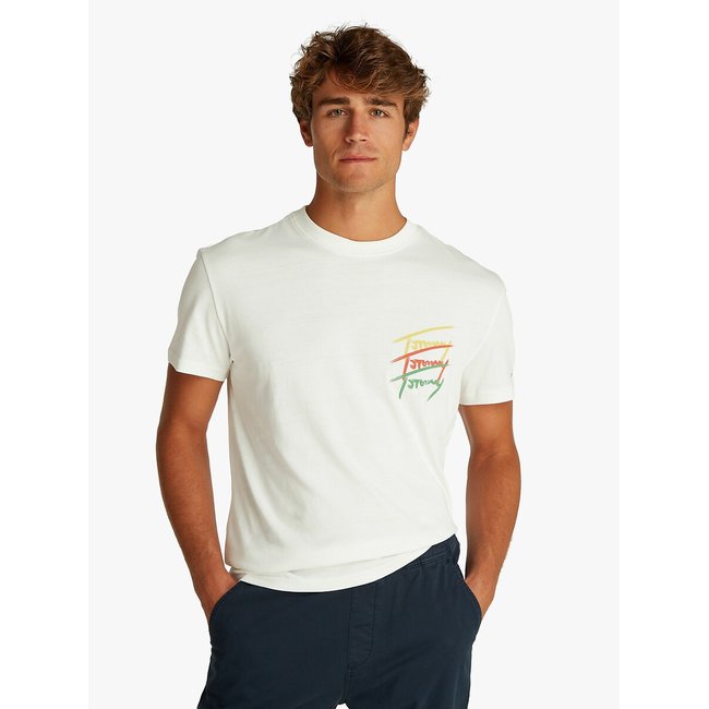 T-shirt direita com logótipo atrás - TOMMY JEANS