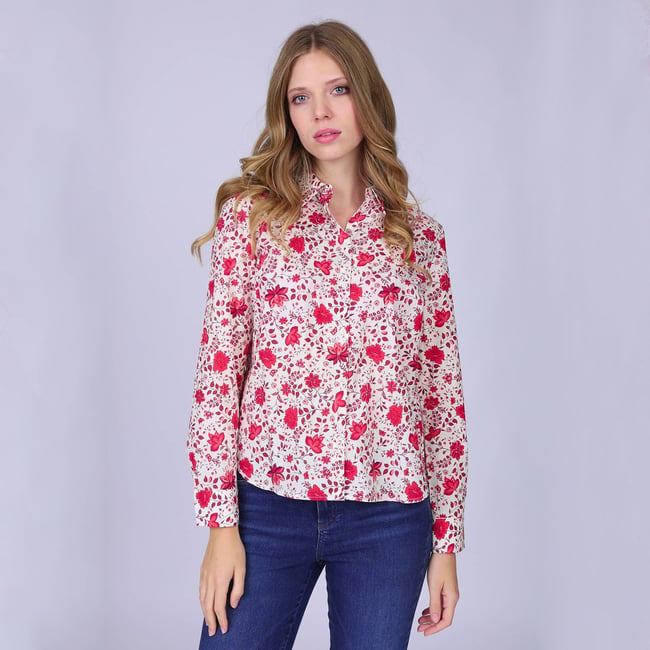 Chemise Emilia rouge <span itemprop=